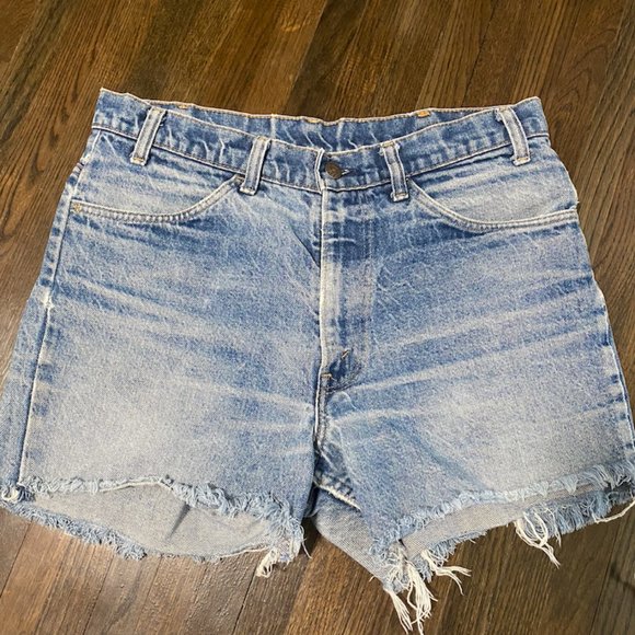 Vintage Orange Tab Levis Shorts - Picture 1 of 4